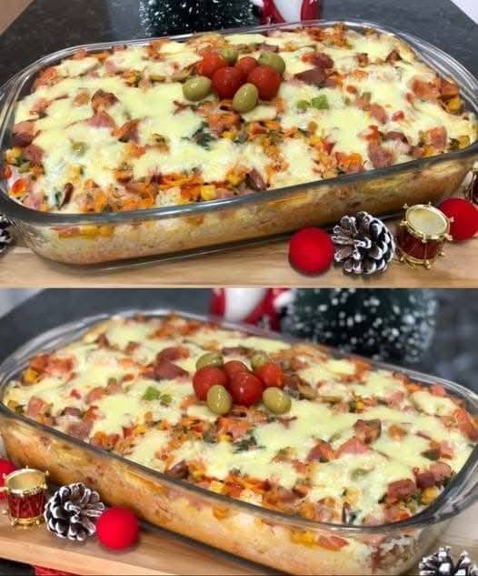 Arroz Recheado de Natal: Receita Gratinada com Frango e Passas