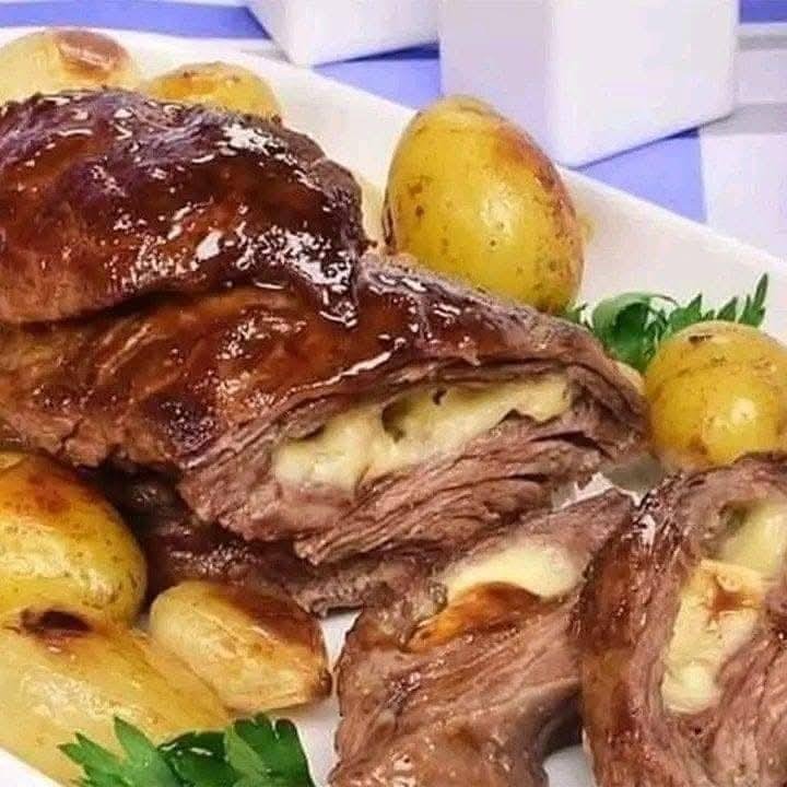 Fraldinha Assada com 3 Queijos: Receita Gourmet Recheada e Suculenta