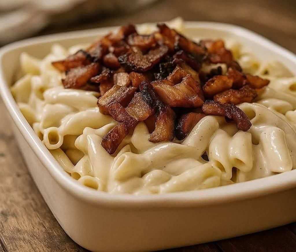 Macarrão ao Molho Branco com Bacon: Receita Cremosa e Rápida
