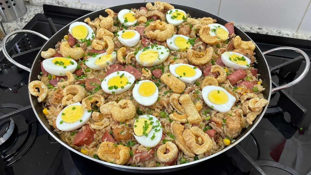 Paella Caipira Completa: Receita Deliciosa com Frango, Costela e Linguiça