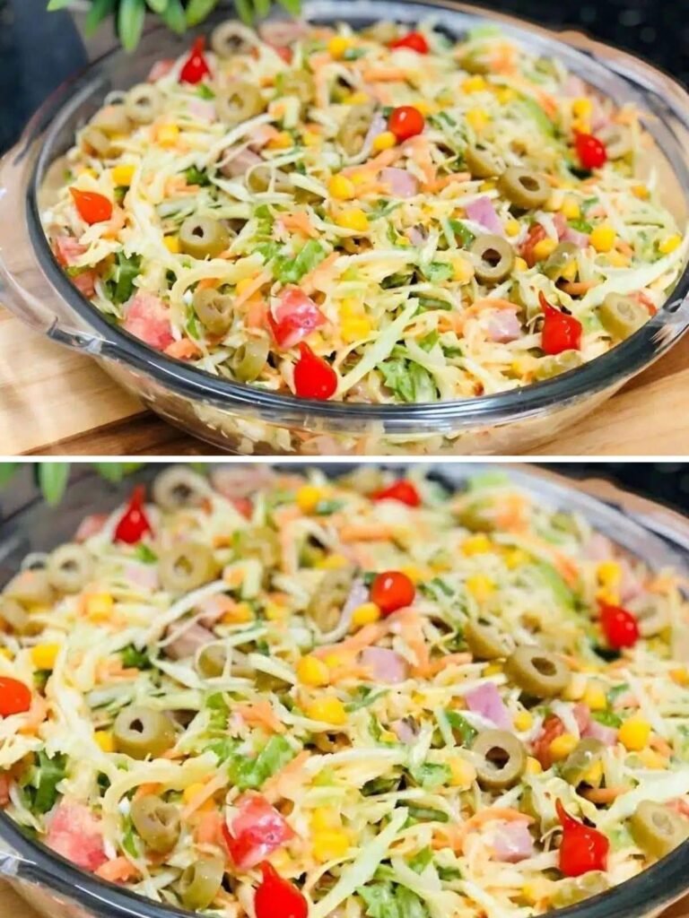 Salada Mista de Domingo Cremosa: Receita Rápida e Irresistível