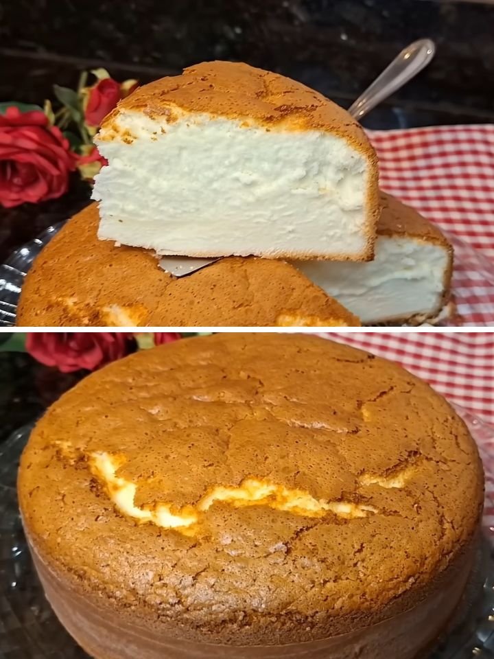 Bolo Algodão de 3 Ingredientes: Sem Trigo e Sem Fermento
