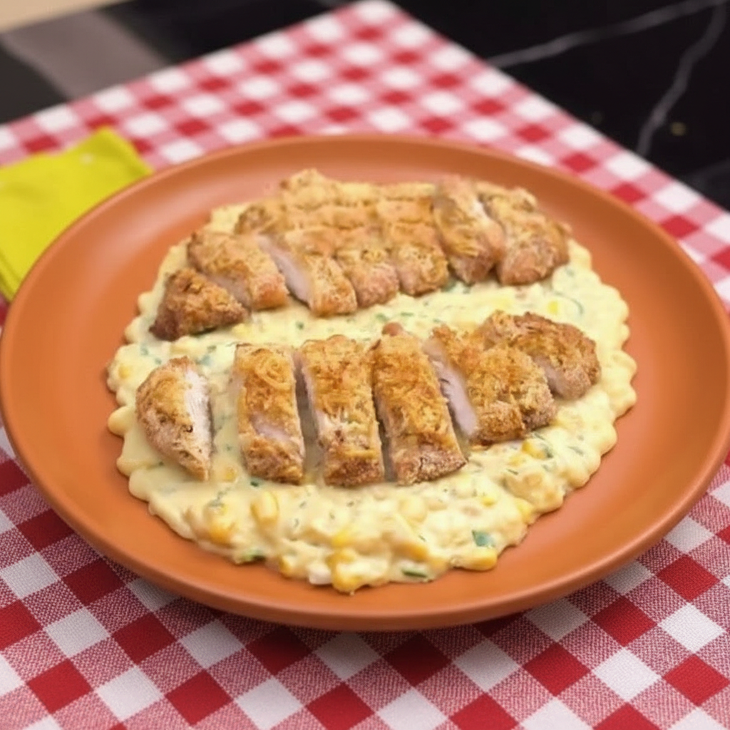 Frango Empanado com Creme de Milho: Receita Fácil e Crocante