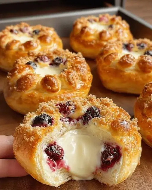Sonhos de Carnaval Dinamarqueses: Receita de Cheesecake e Mirtilo 2 Sonhos de Carnaval Dinamarqueses